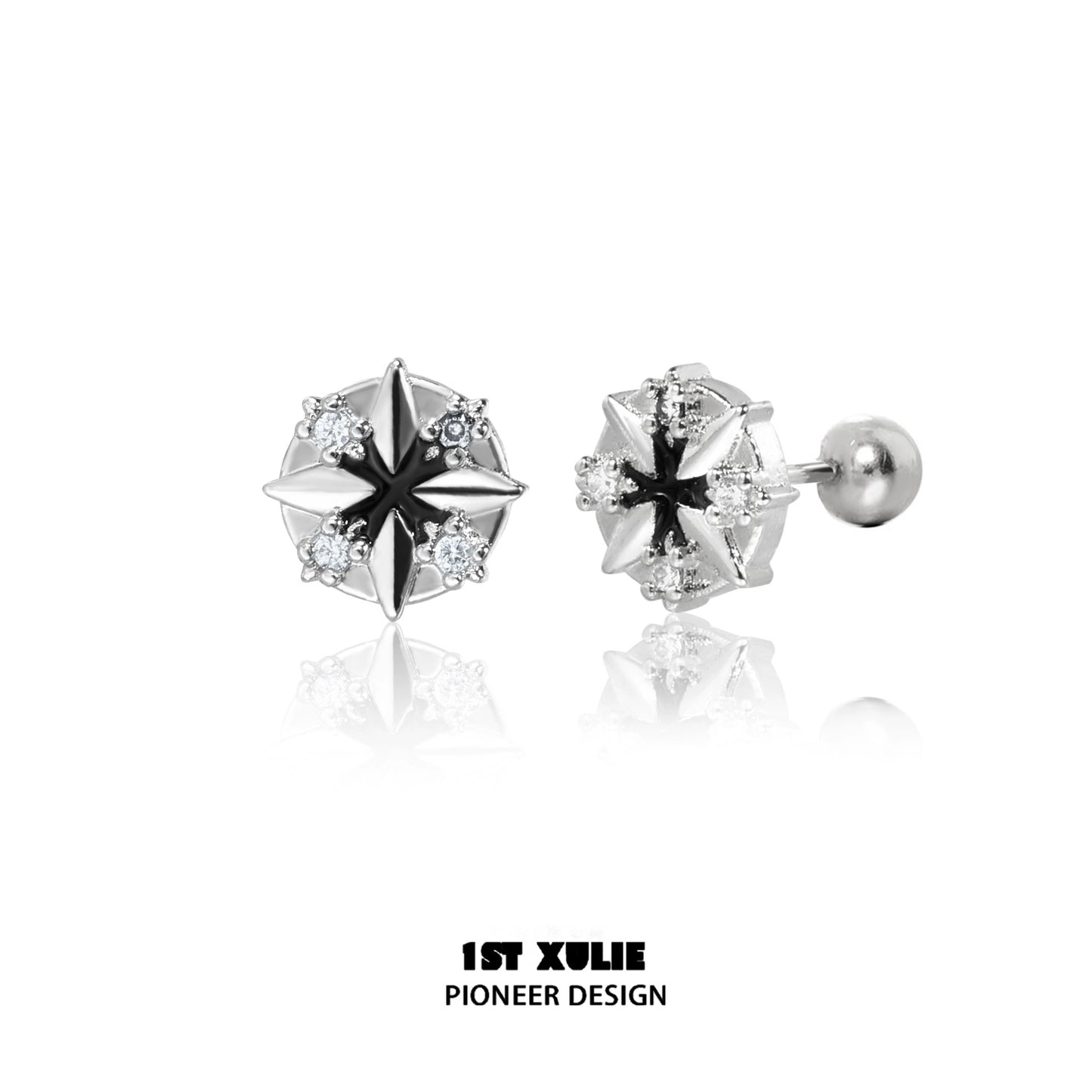 Y2K Starry Path Zircon Earrings