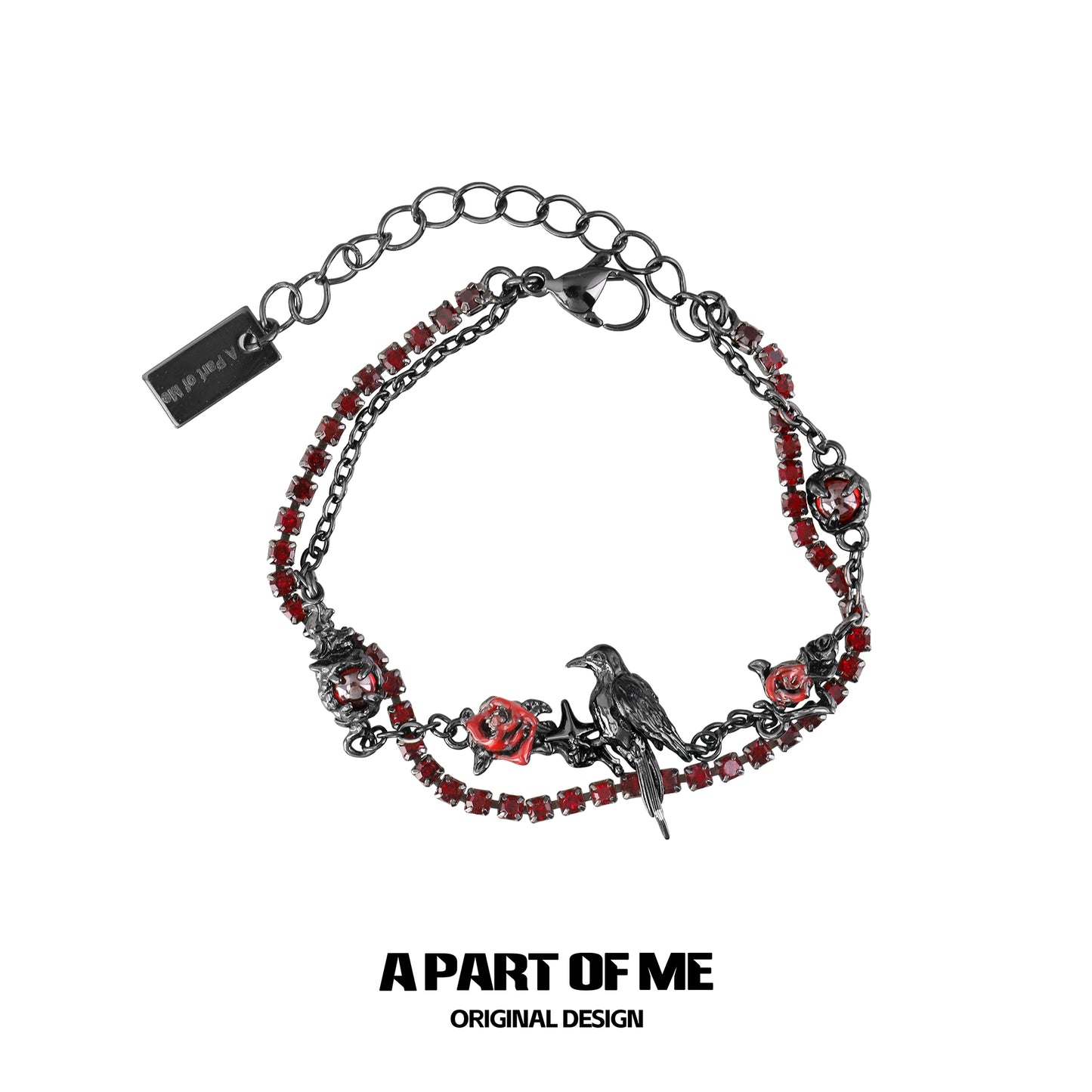 Y2K Cool Crow Bracelet