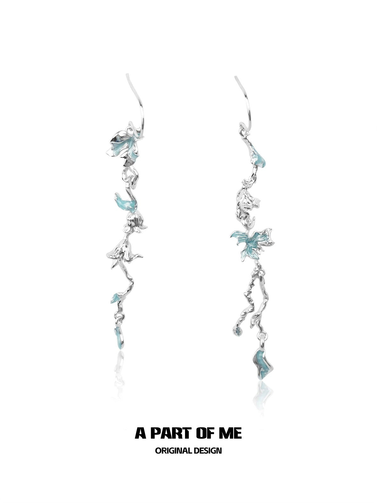 Summer Blue Flower Earrings