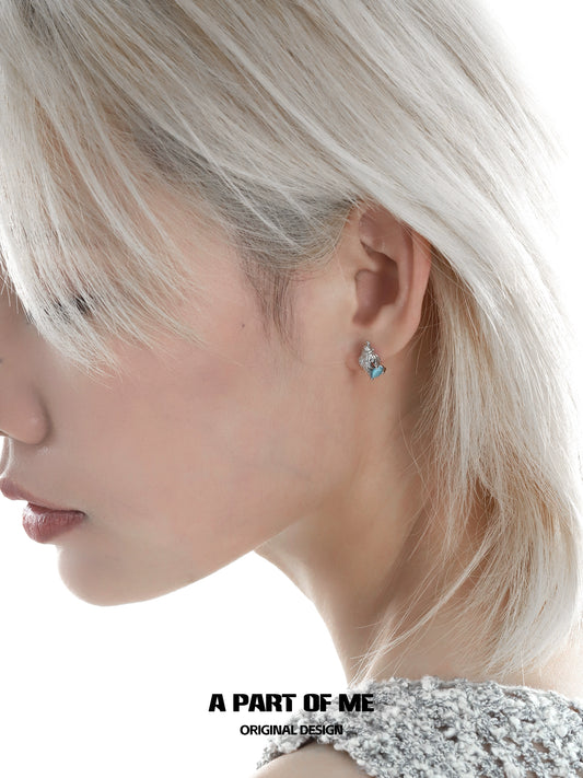 Ocean Whisper Conch Silver Earrings