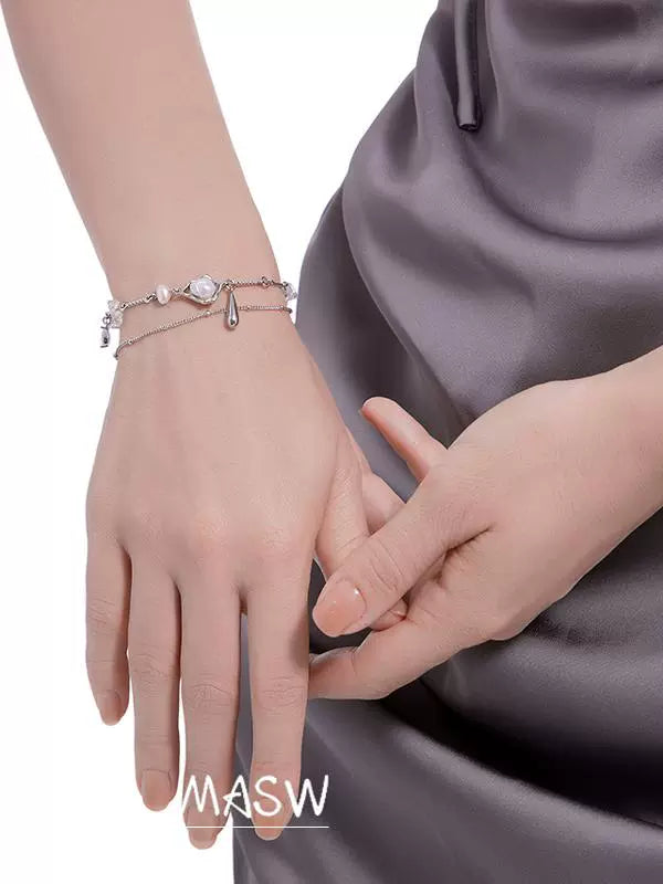Dreamy Baroque Pearl Bracelet