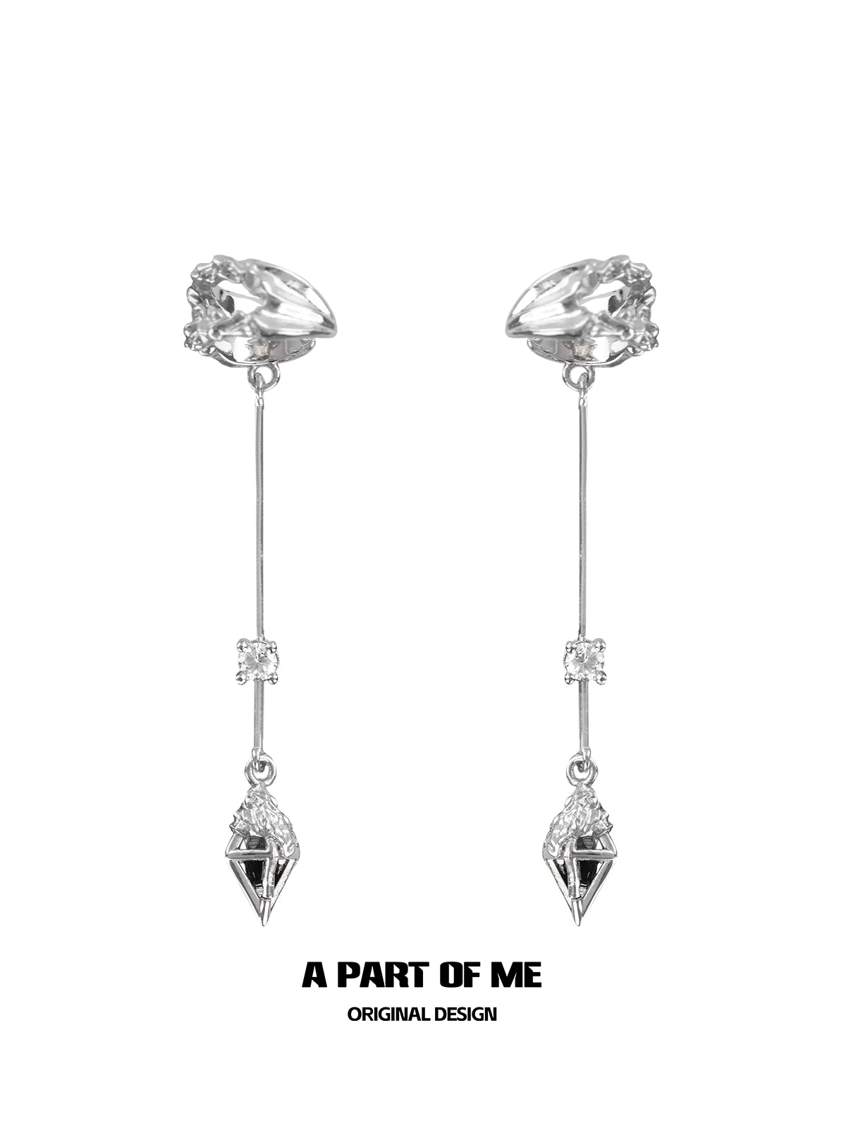 Divine Arrow Drop Ear Cuffs
