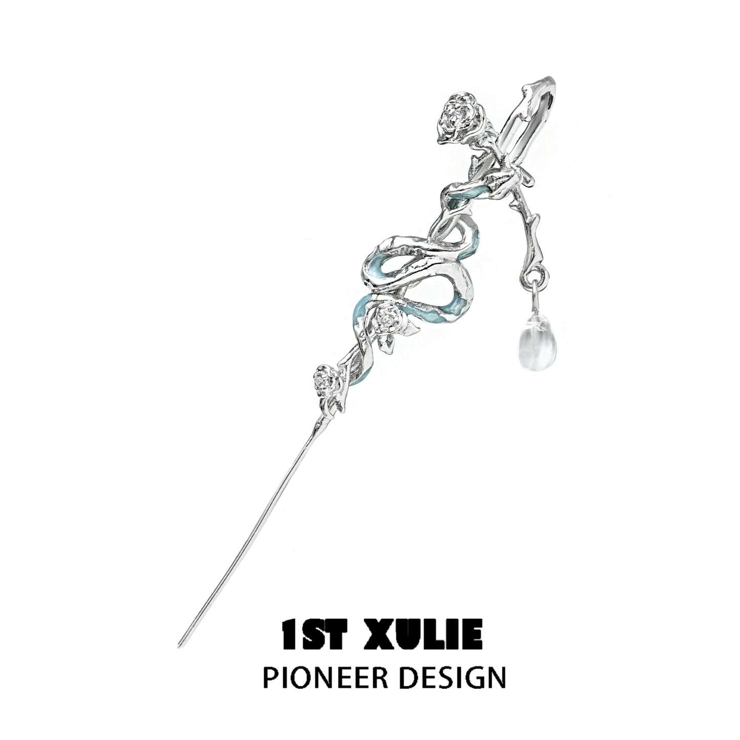 Rose Ice Snake Piercing Ear Needle