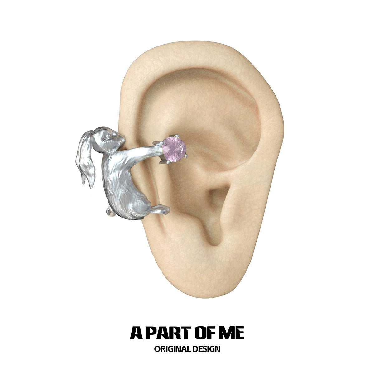 Rabbit & Flower Ear Cuffs
