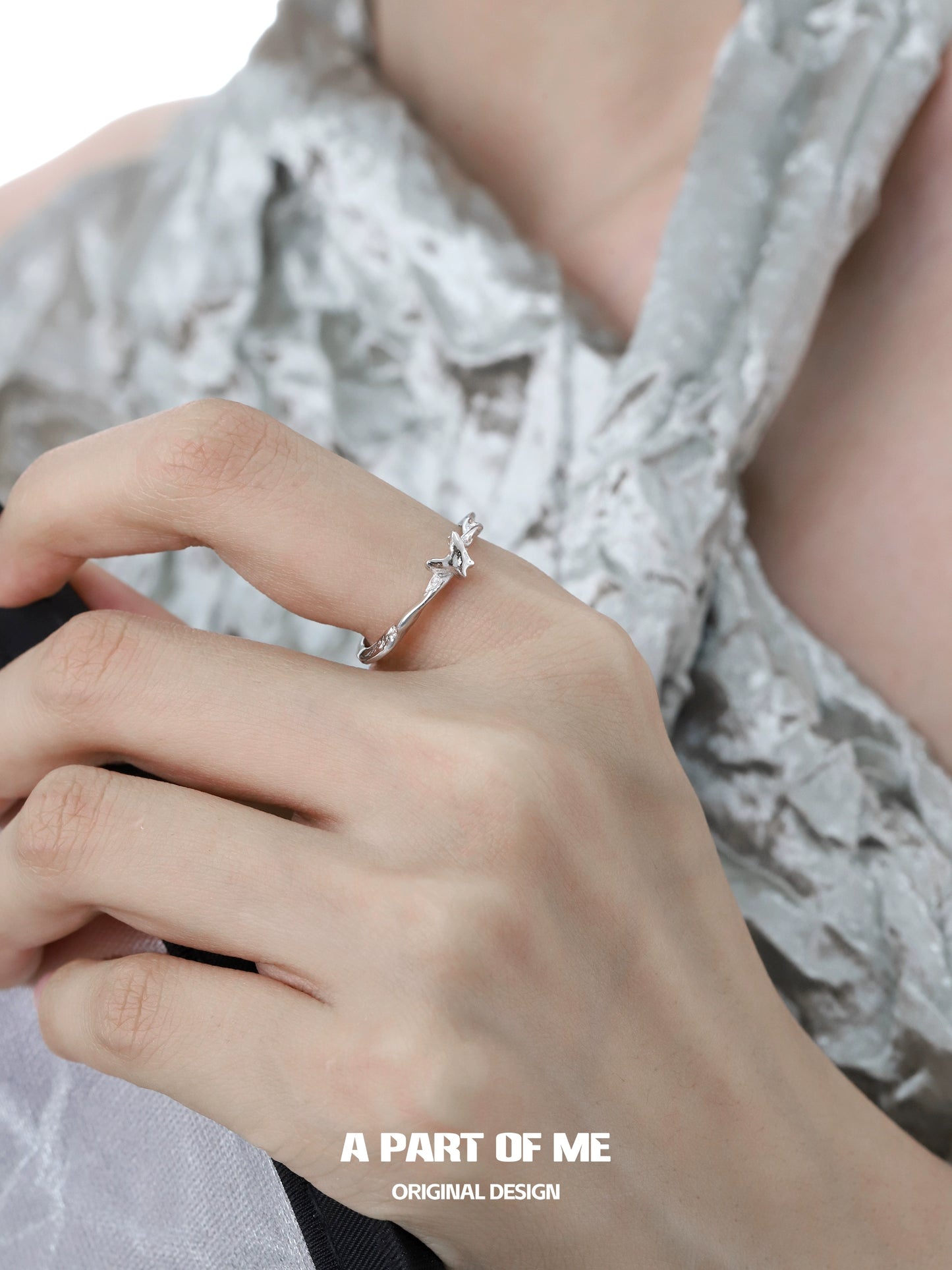 Symbiosis Butterfly Silver Ring