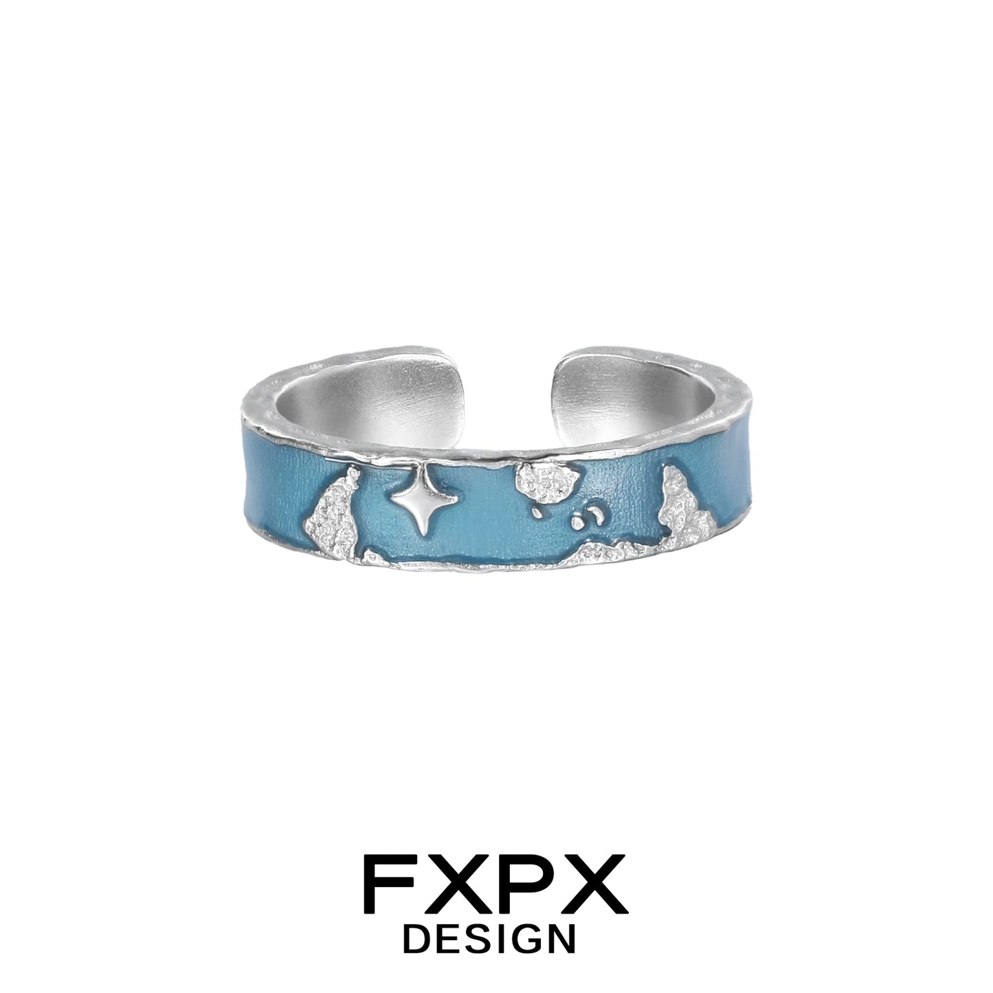 Blue Planet Puzzle Rings