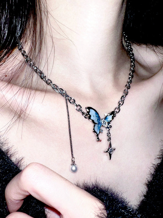 "Sea Butterfly" Flash Necklace