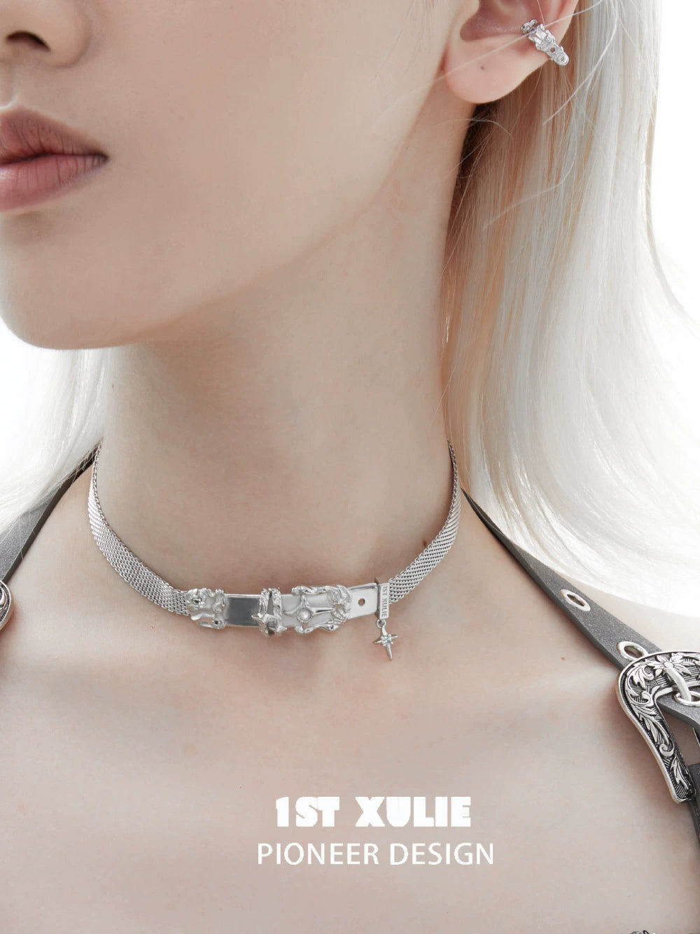 Y2K Belt Buckle Luxe Choker