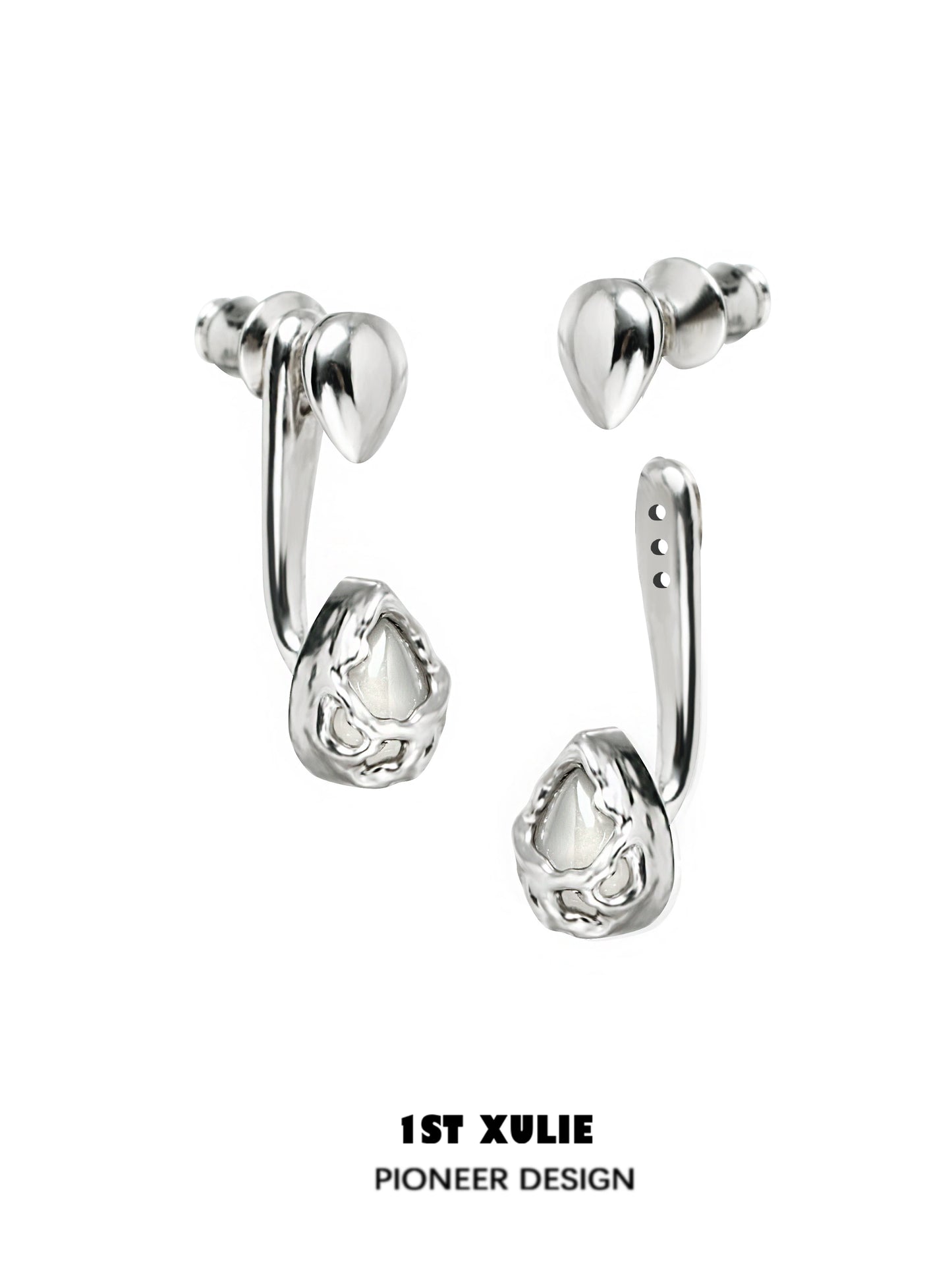 Moonlit Agate Water Dew Earrings