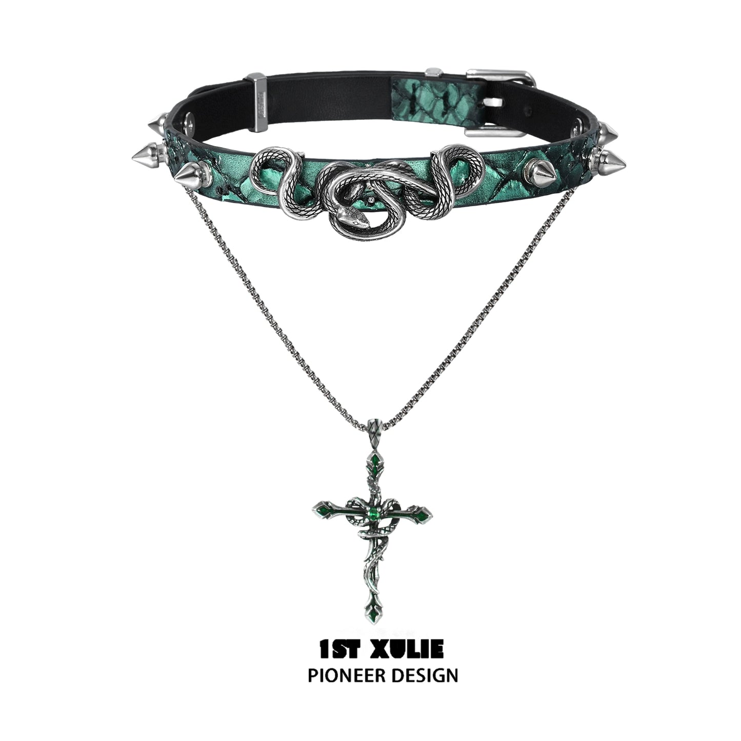 Gothic Venomous Snake Necklace