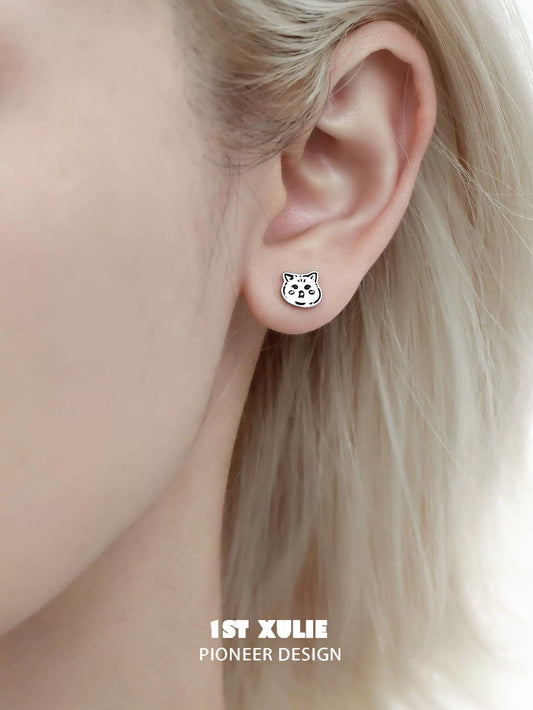 Street Art Kitty Earrings