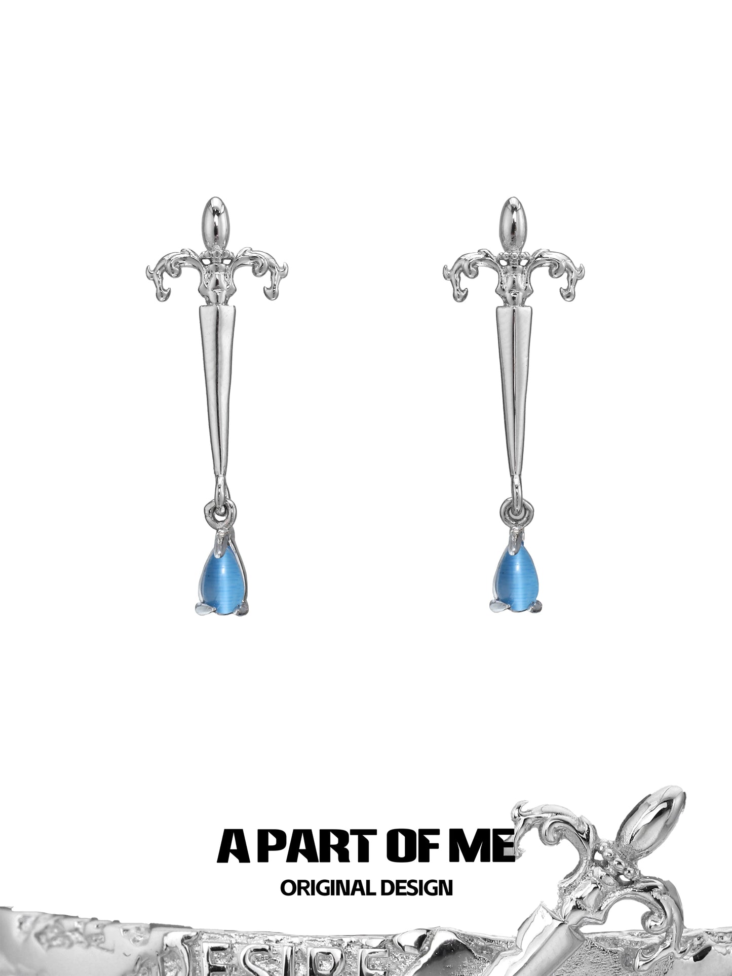 God’s Cry Silver Earrings