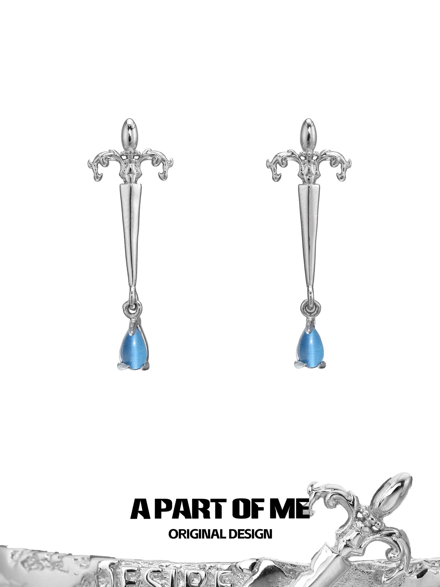 God’s Cry Silver Earrings