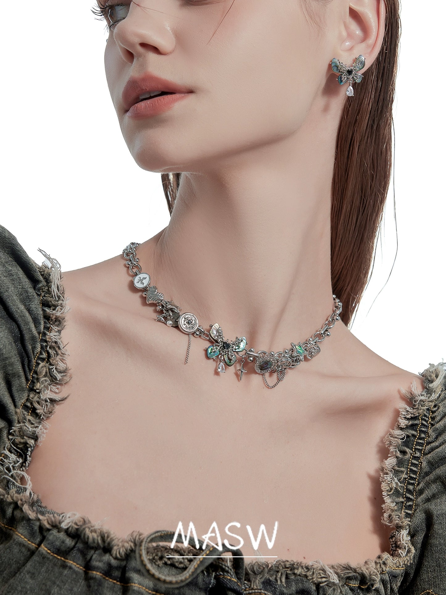 Dream Shell Butterfly Necklace