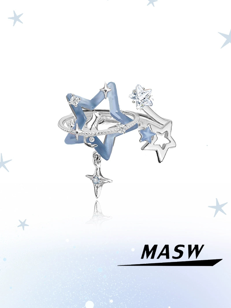 Azure Star Glow Ring