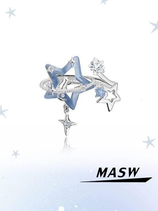 Azure Star Glow Ring