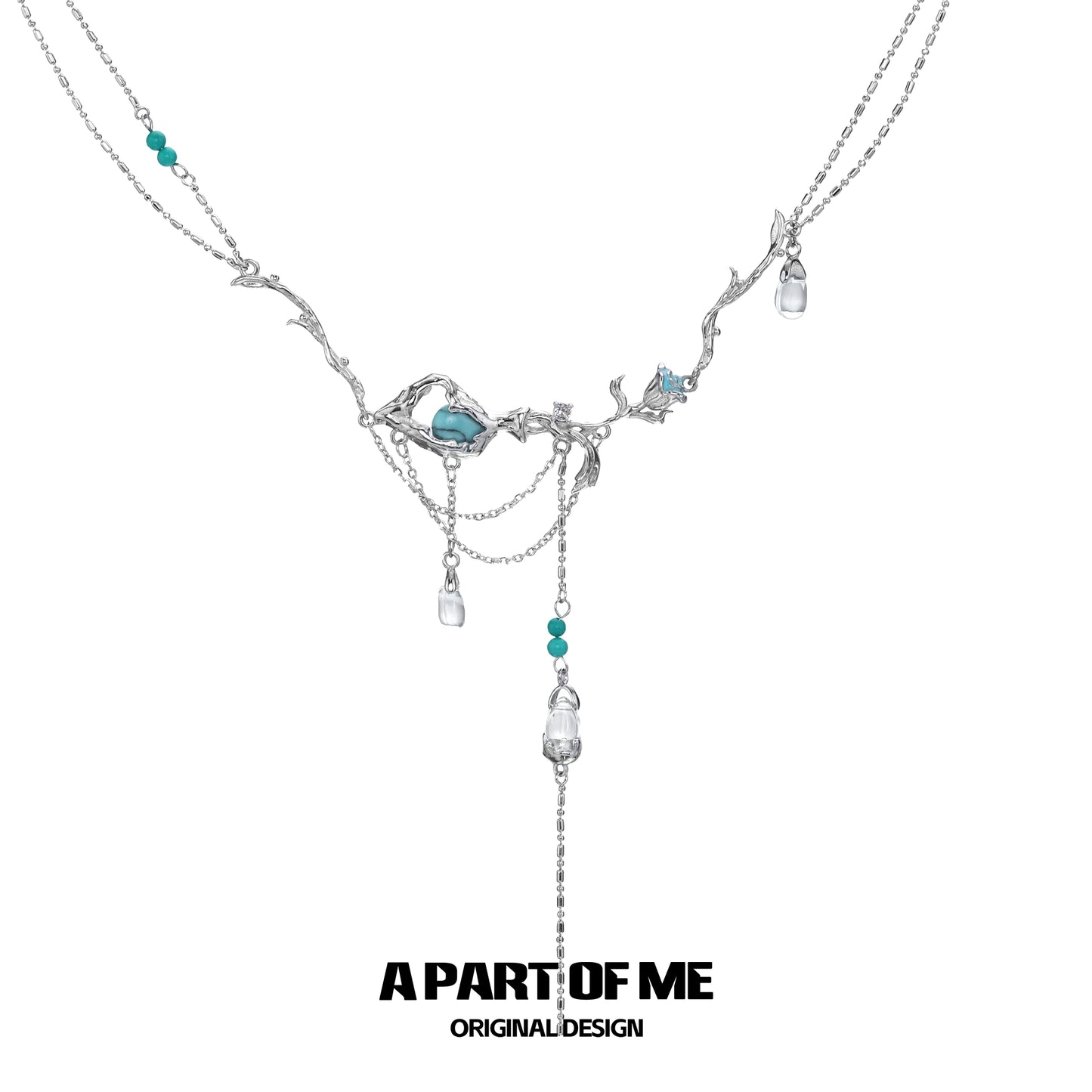 Turquoise Vase Tassel Necklace