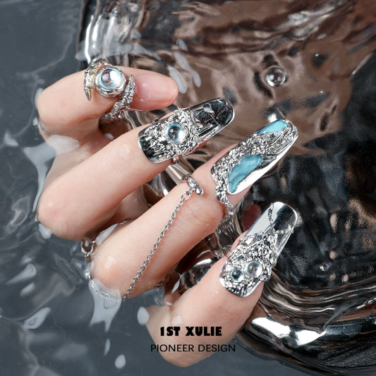 Y2K Dreamy Fairy Nail Chain Ring