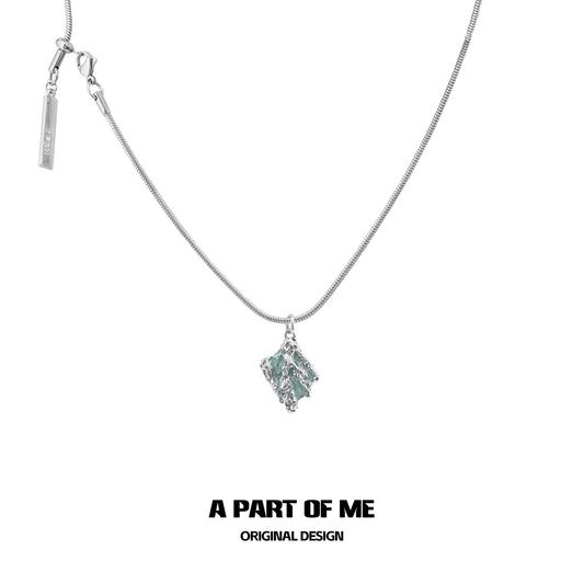 Mint Serpent Snakebone Necklace