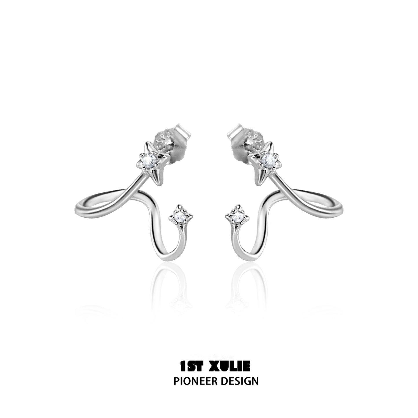 Radiant Zircon Sliver Ear Cuffs