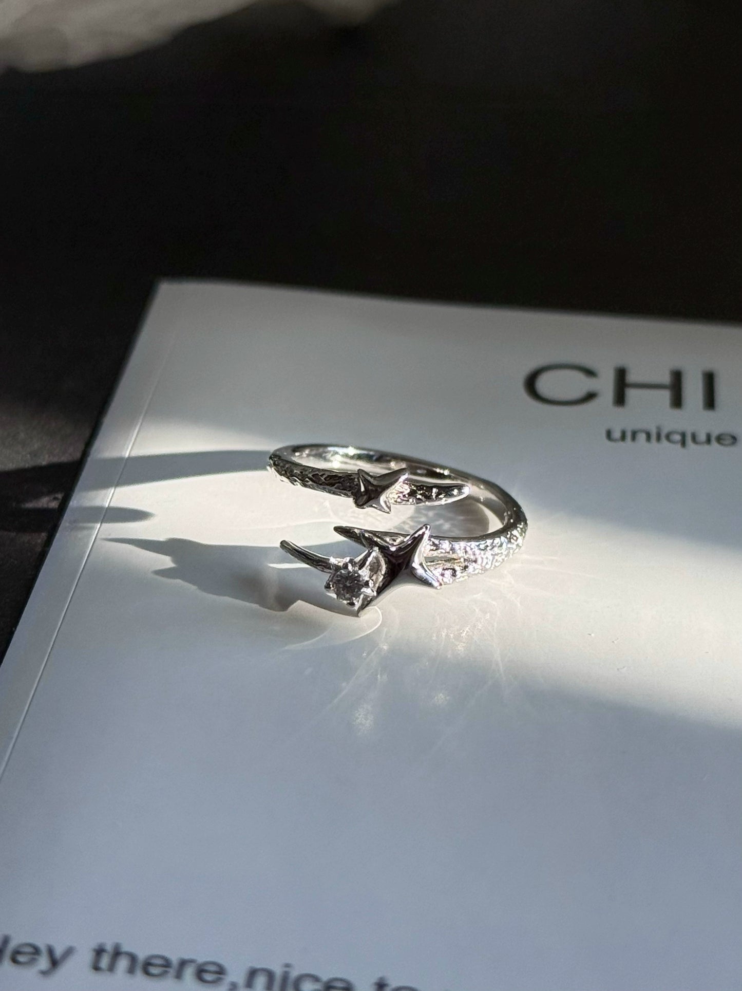 "Star Field" Starburst Ring