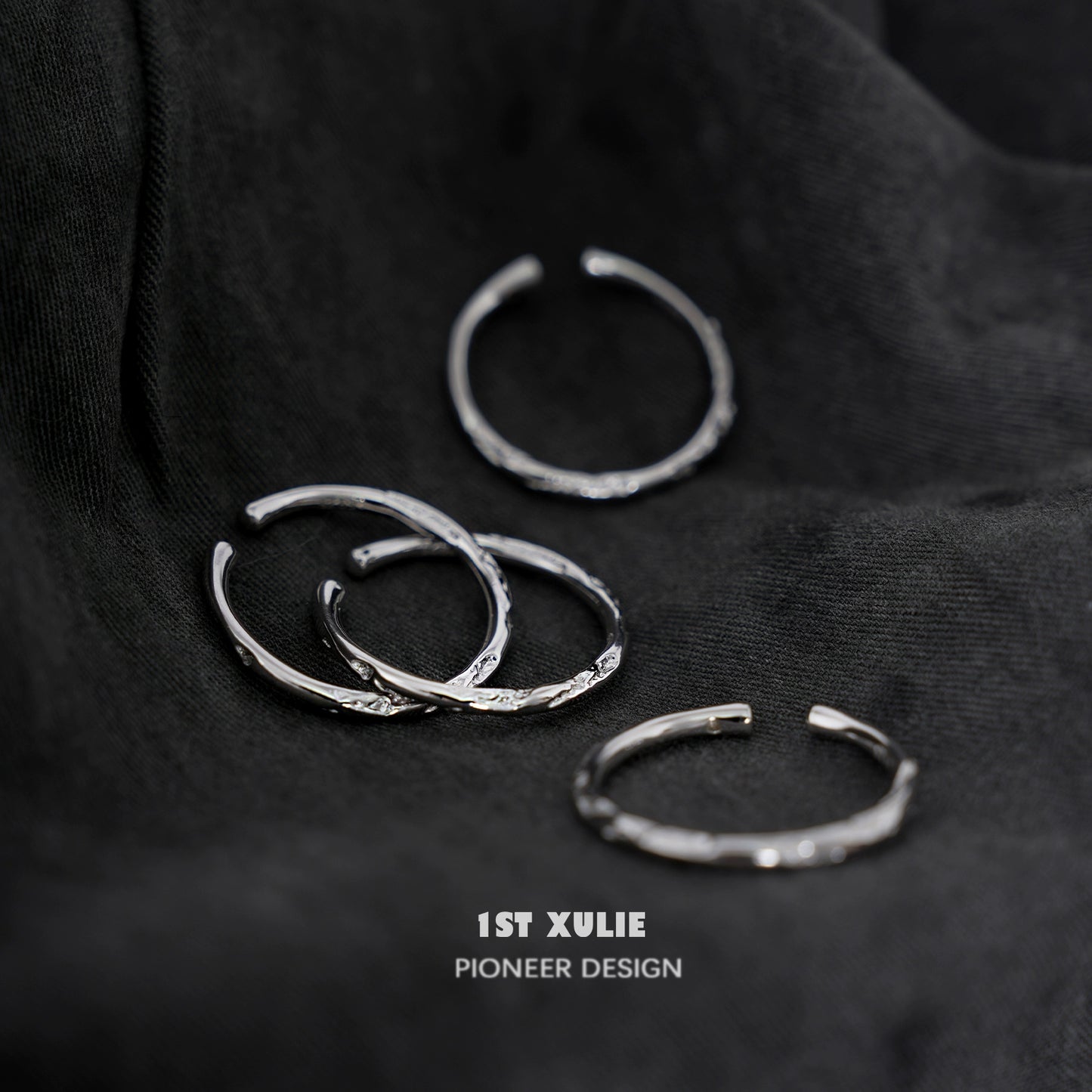 Exquisite Textured Silver Ring