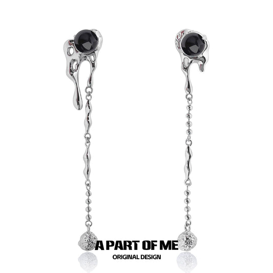 Dark Moonstone Rebel Earrings