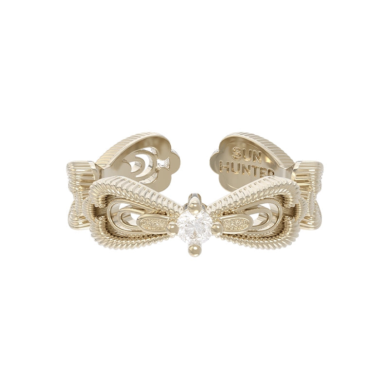 Lace Shimmer Love Ring