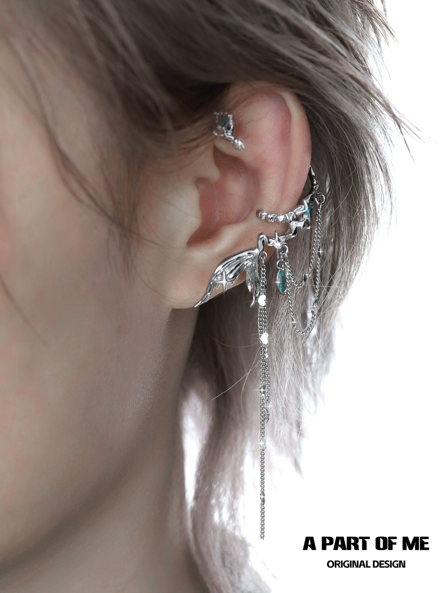 Fishtail Tassel Ear Cuffs