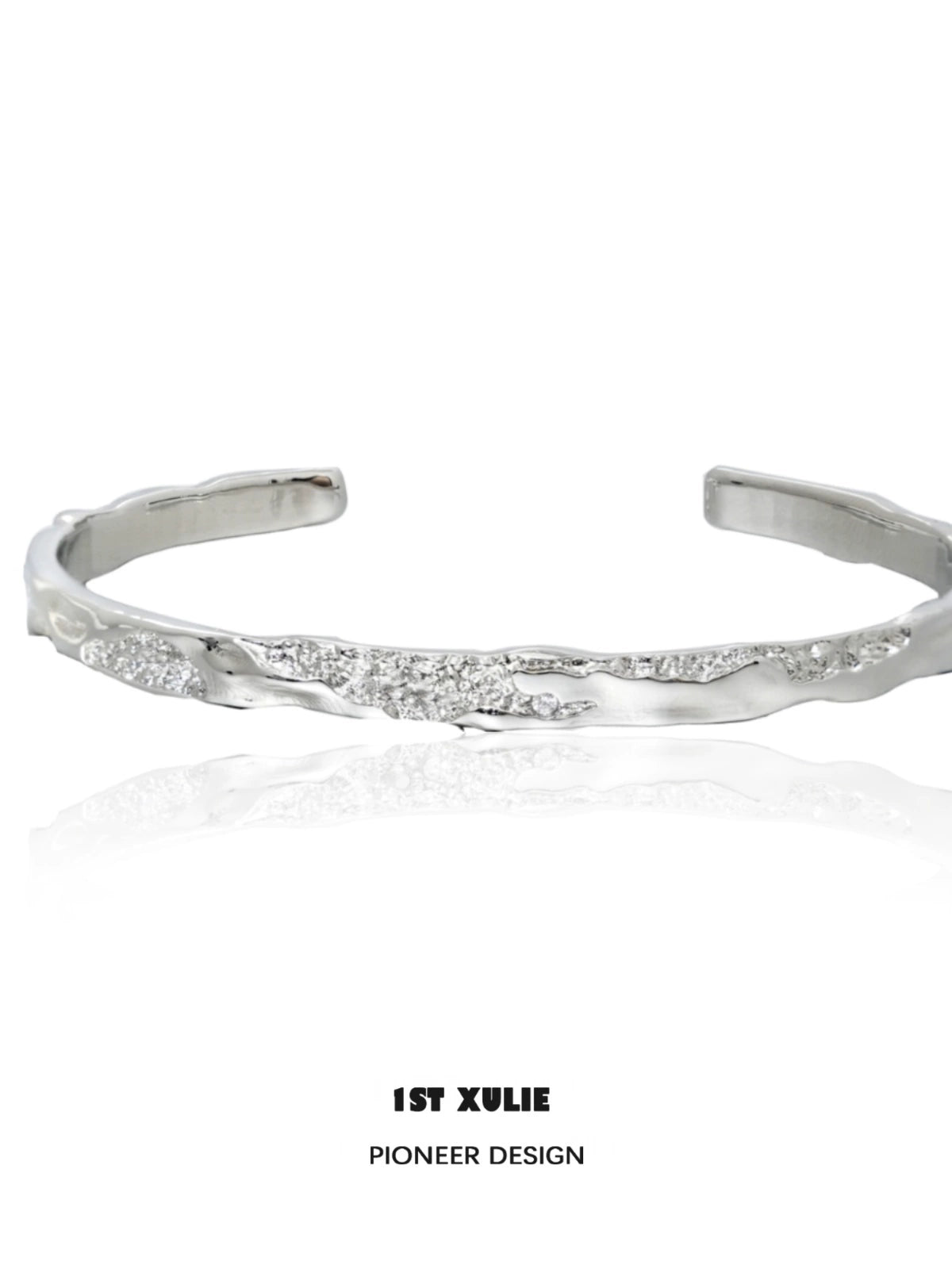 Minimalist Heavy Industry Silver Bracelet”