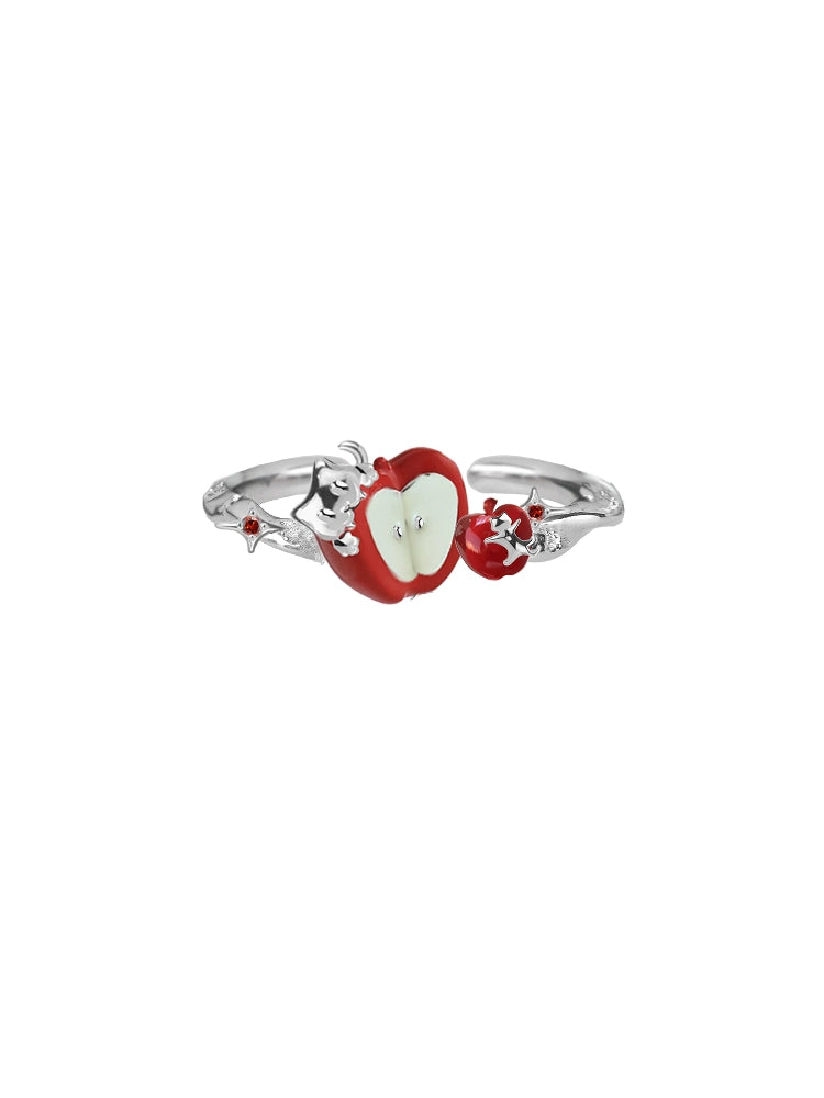 Fairy Tale Red Apple Ring