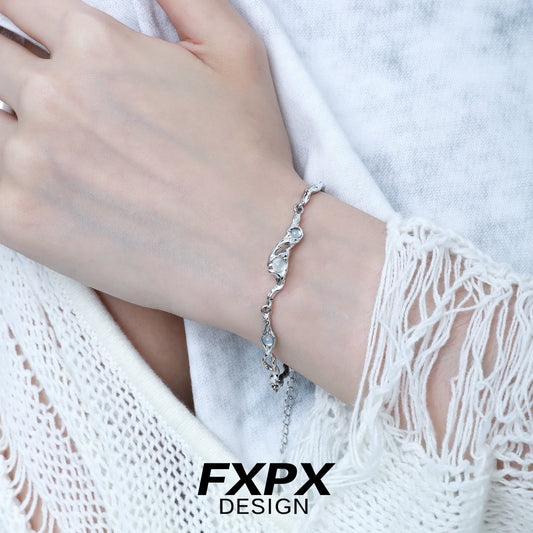 Winter Glow Silver Bracelet