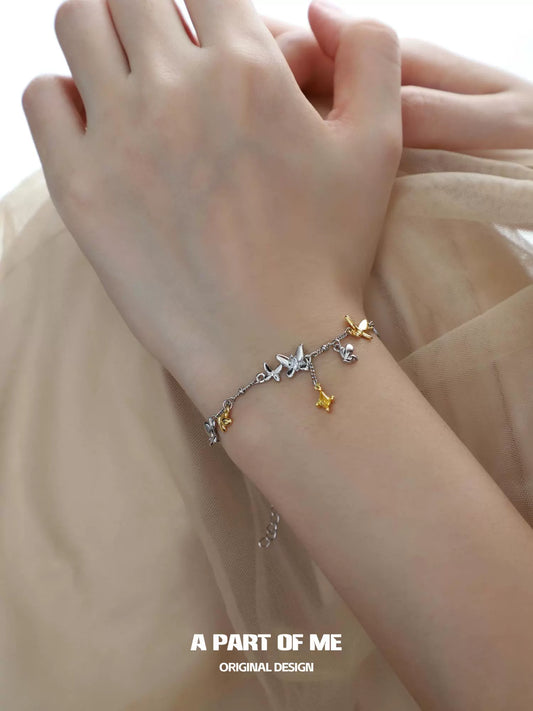 Autumn Leaf Butterfly Bracelet