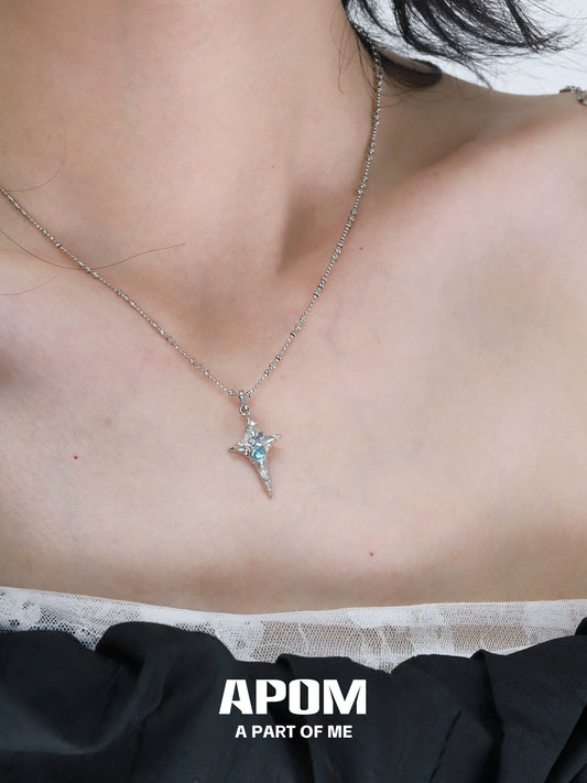 Star Diamond Silver Necklace