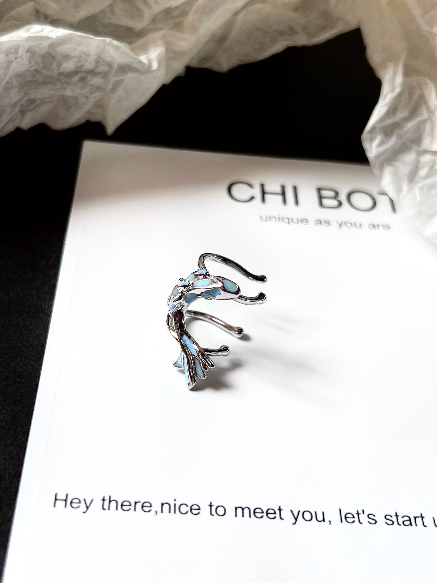 "Language of the Tides" Fish Ear Cuffs