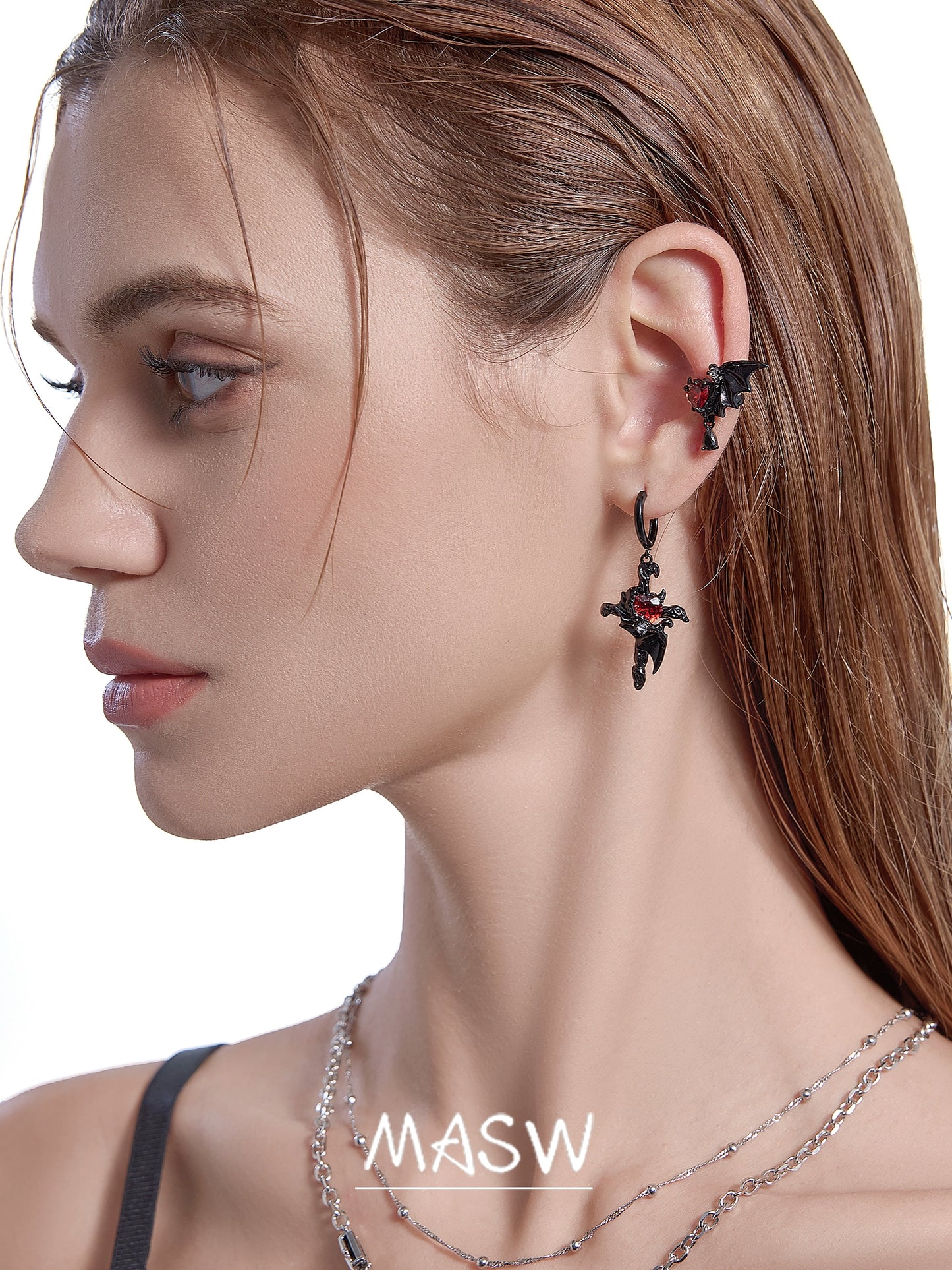 Dark Party Ear Cuffs