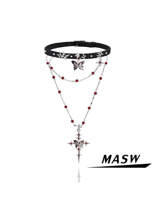 Midnight Butterfly Necklace