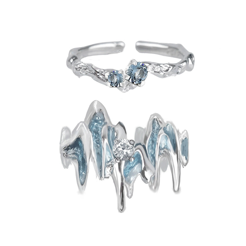 Glacier Secret Couple Rings