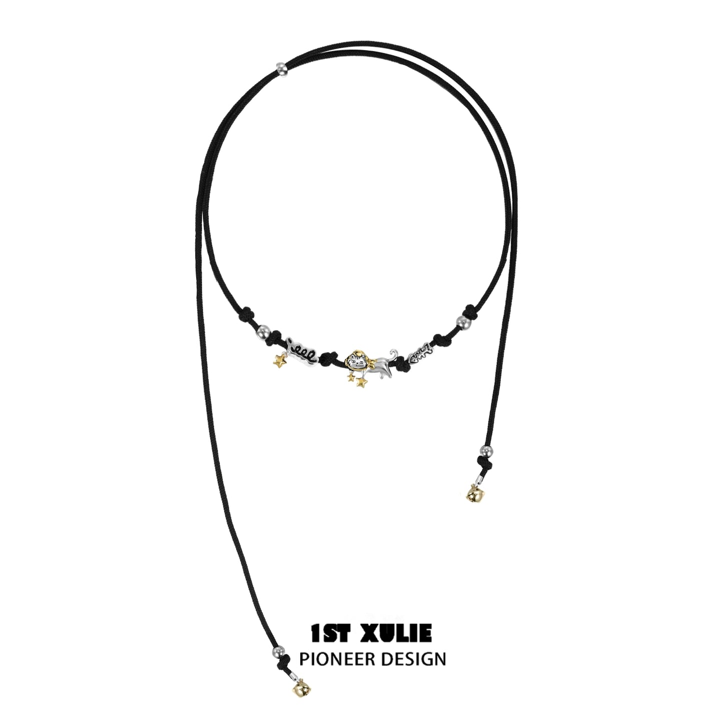 Y2K Cute Kitty Leather Necklace