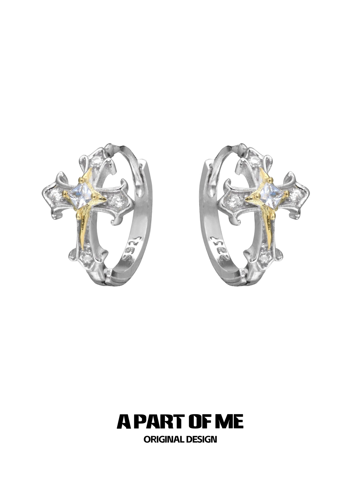 Holy Light Cross Earrings