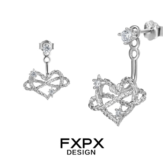 Y2K Eternal Heart Earrings