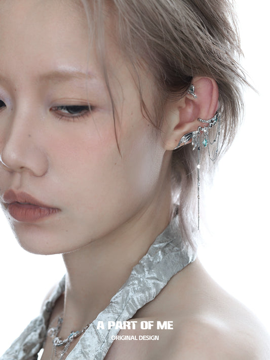 Fishtail Tassel Ear Cuffs