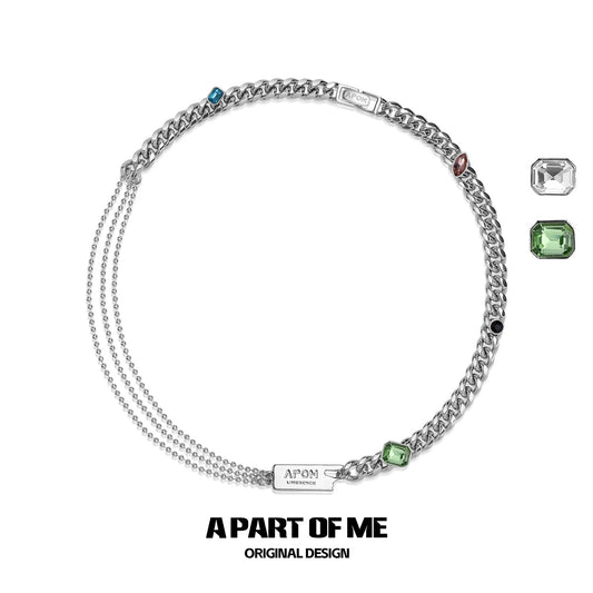 Hip-Hop Gemstone Cuban Chain