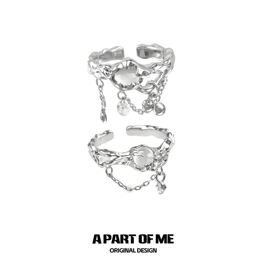 Moonlight Agate Ear Clips