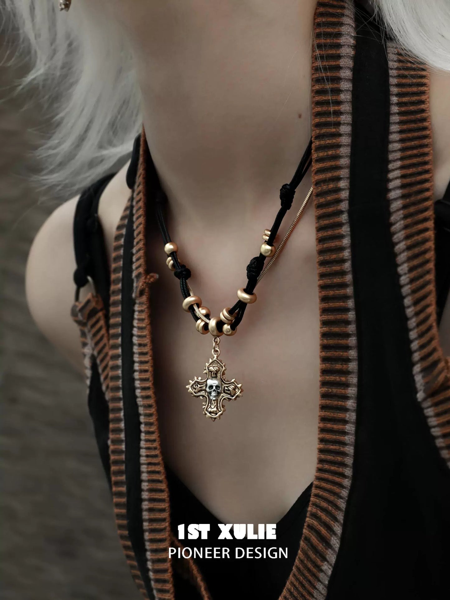 Crime and Punishment Cross Necklace