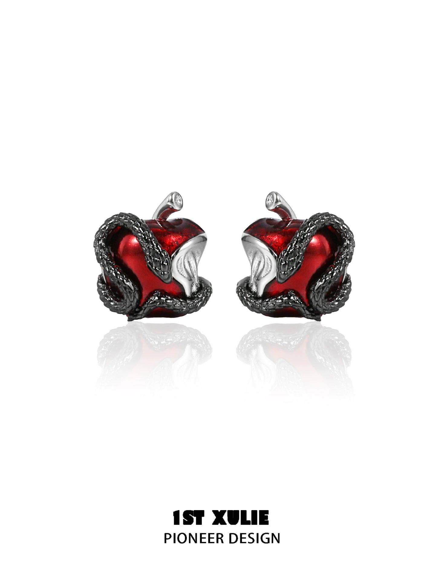 Wicked Apple & Snake Ear Studs
