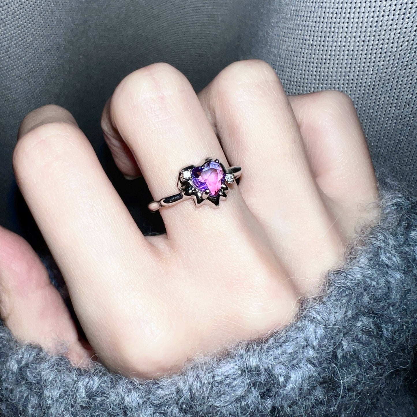 "Fantasy Starry Sky" Purple Ring