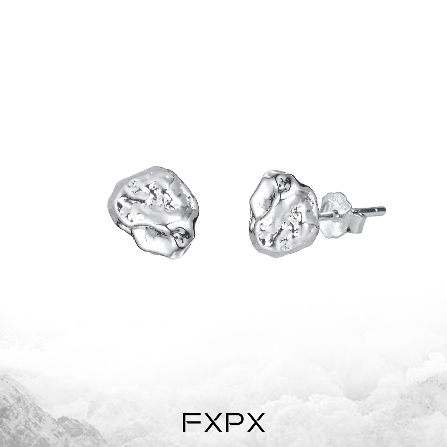 Stardust Meteorite Stud Earrings