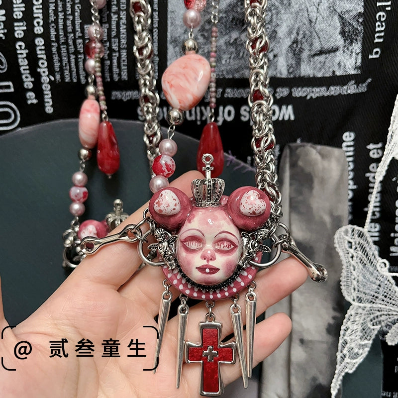 Gothic Blood Nightmare Doll Harajuku Necklace