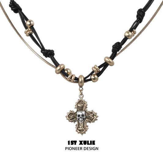 Crime and Punishment Cross Necklace